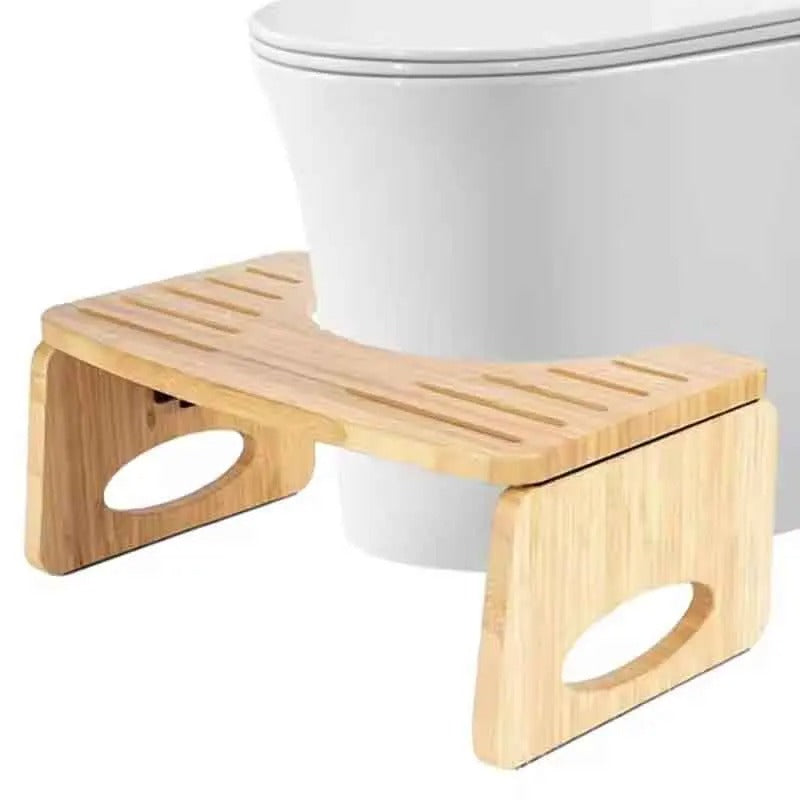 Collapsible Toilet Squat Stool Bamboo