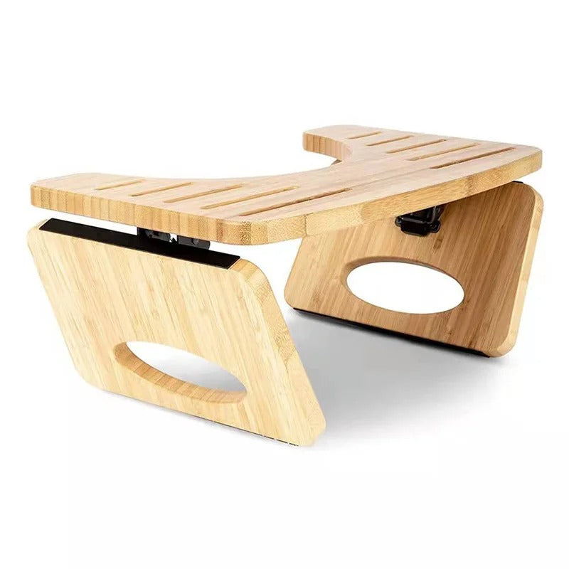 Collapsible Toilet Squat Stool Bamboo