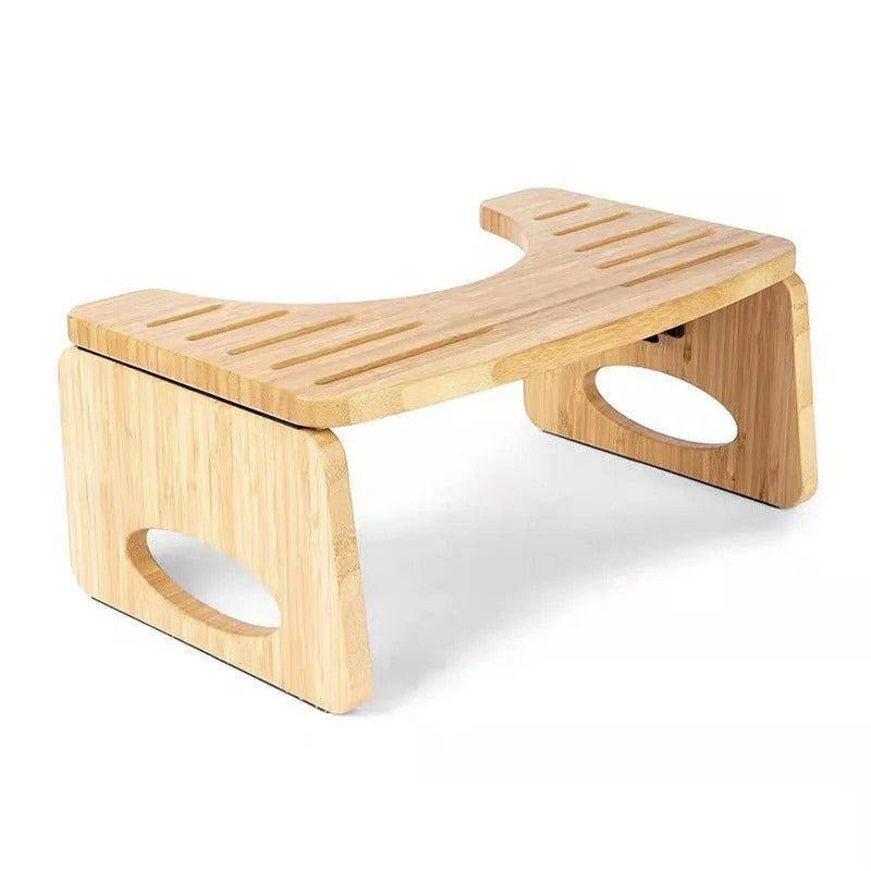 Collapsible Toilet Squat Stool Bamboo